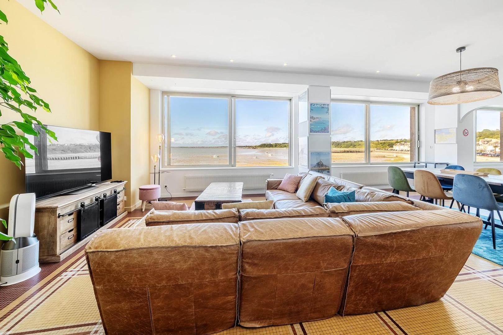 L'Amiral- Vue Mer - Appartement 3 Chambres/Parking 康卡勒 外观 照片