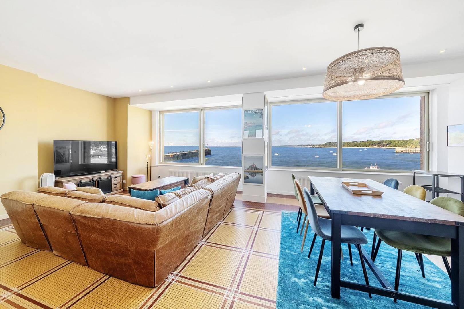 L'Amiral- Vue Mer - Appartement 3 Chambres/Parking 康卡勒 外观 照片